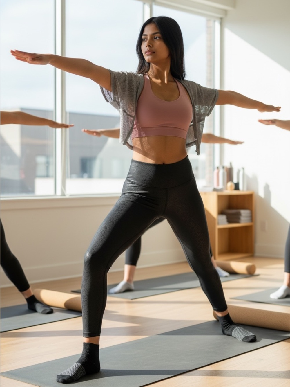 Beyond Yoga Leatherette High Waisted Midi Legging